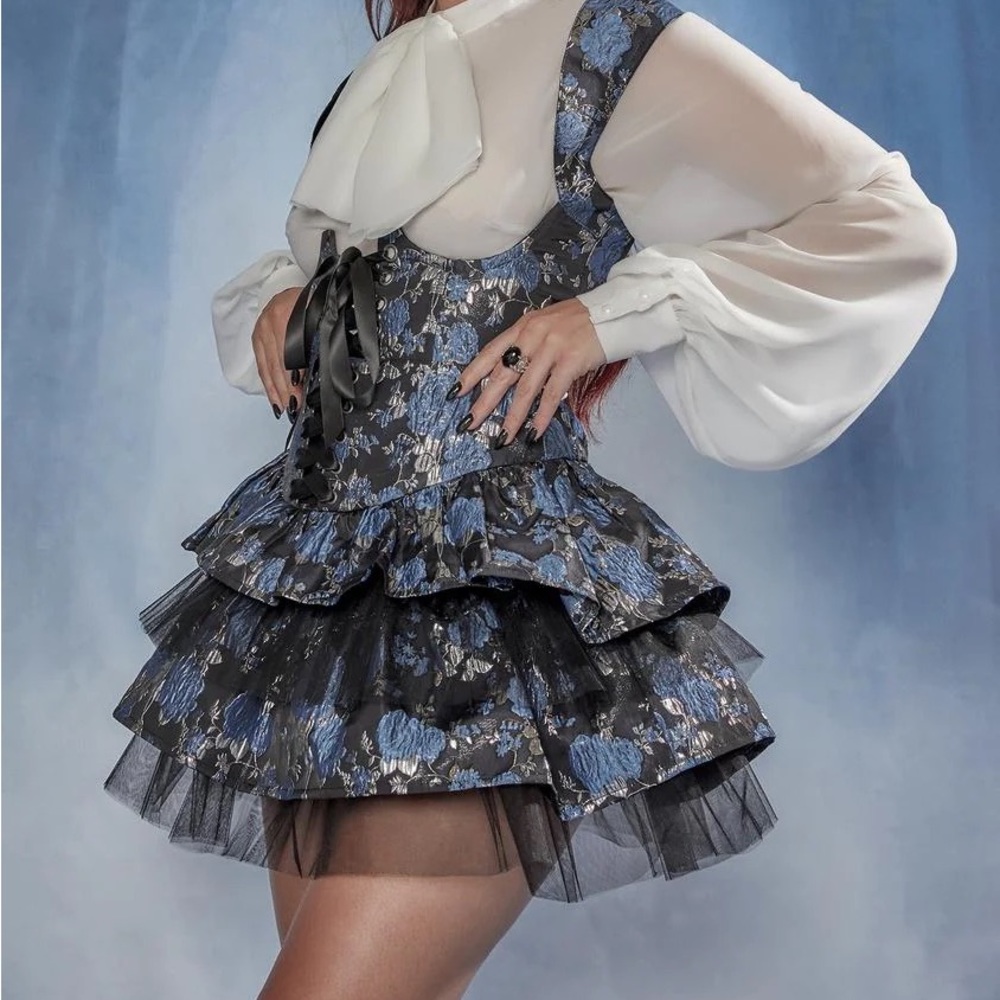 Widow Fanged Faerie Brocade Underbust Corset